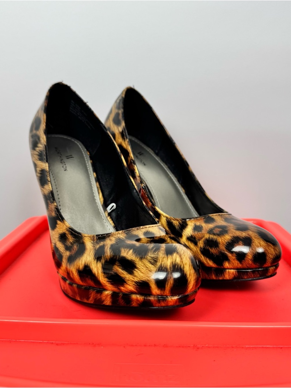 Worthington Leopard-Print Platform Pumps - Tan & Black